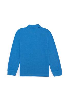 Erkek Çocuk Mavi Melanj Basic Sweatshirt - 50253783100