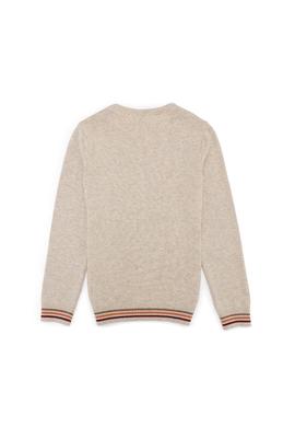 Erkek Çocuk Taş Melanj Bisiklet Yaka Triko Kazak - 50256699018