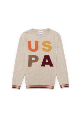 Erkek Çocuk Taş Melanj Bisiklet Yaka Triko Kazak - 50256699018