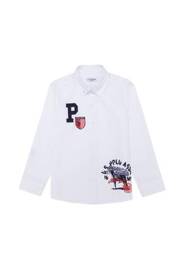 Erkek Çocuk Beyaz Uzun Kollu Gömlek - 50256710007