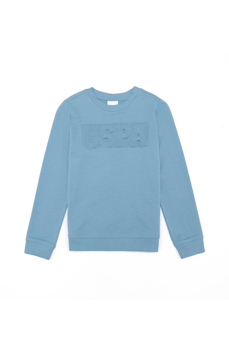 Erkek Çocuk Mavi Basic Sweatshirt
