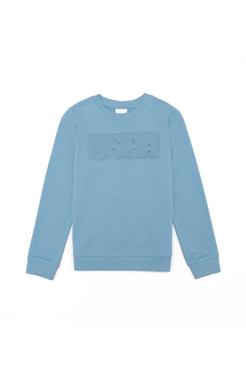 Erkek Çocuk Mavi Basic Sweatshirt