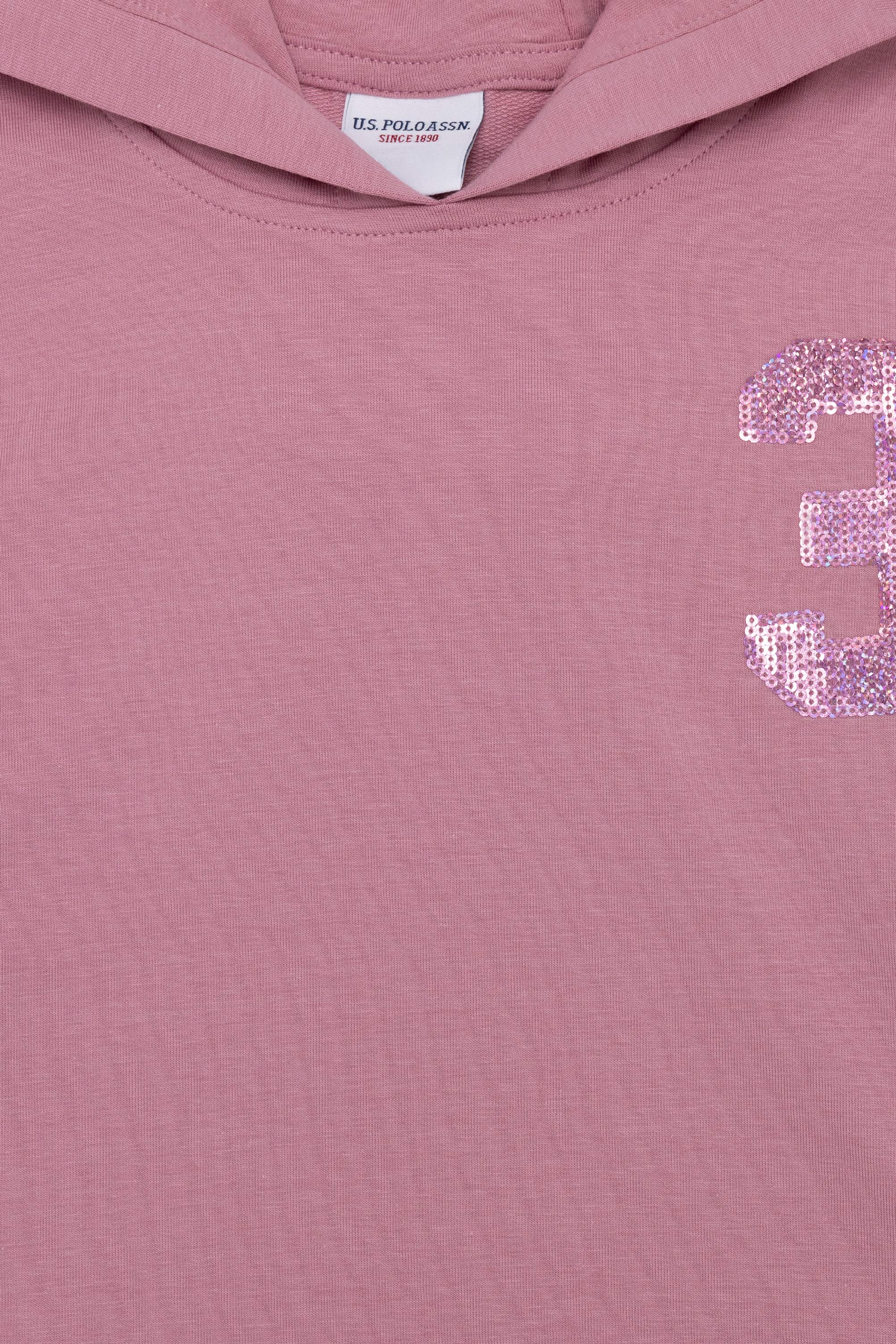 Kız Çocuk Manolya Kapüşonlu Sweatshirt - Image 3