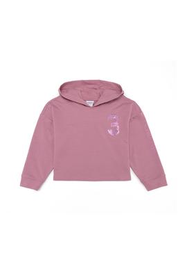 Kız Çocuk Manolya Kapüşonlu Sweatshirt - 50254765003