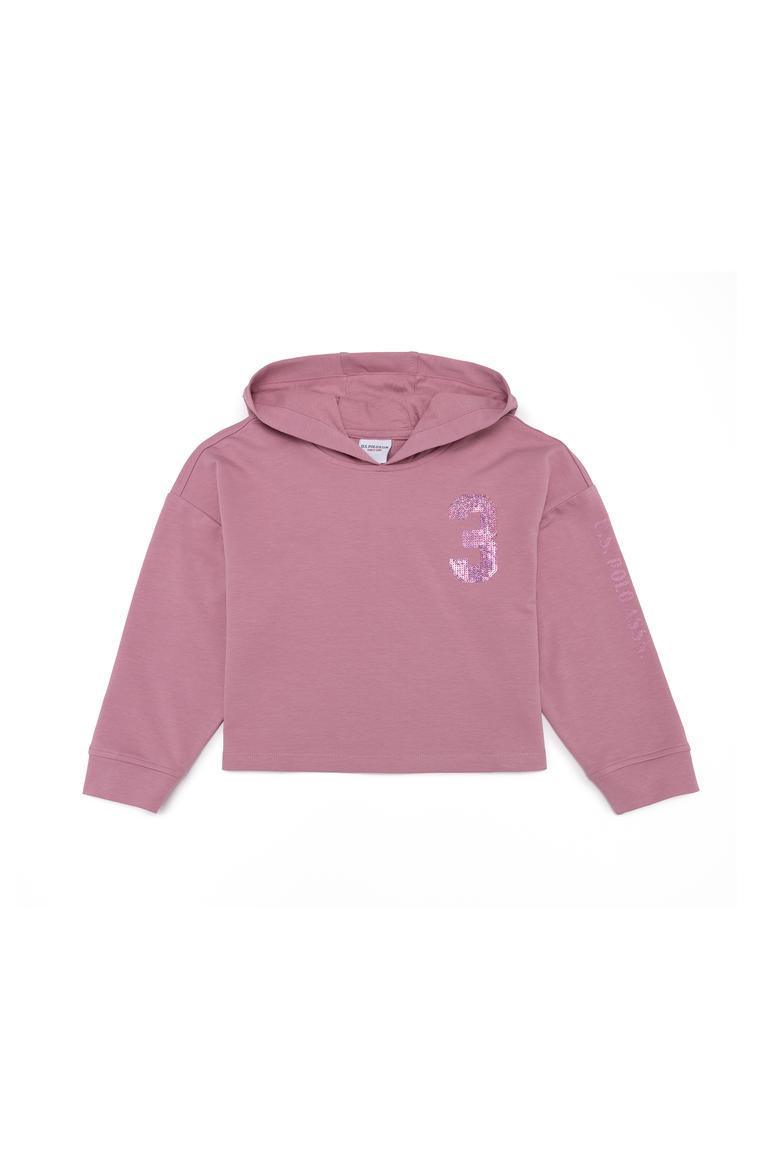 Kız Çocuk Manolya Kapüşonlu Sweatshirt