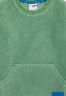 Çocuk Mint Polarlı Bisiklet Yaka Sweatshirt - 50253446017