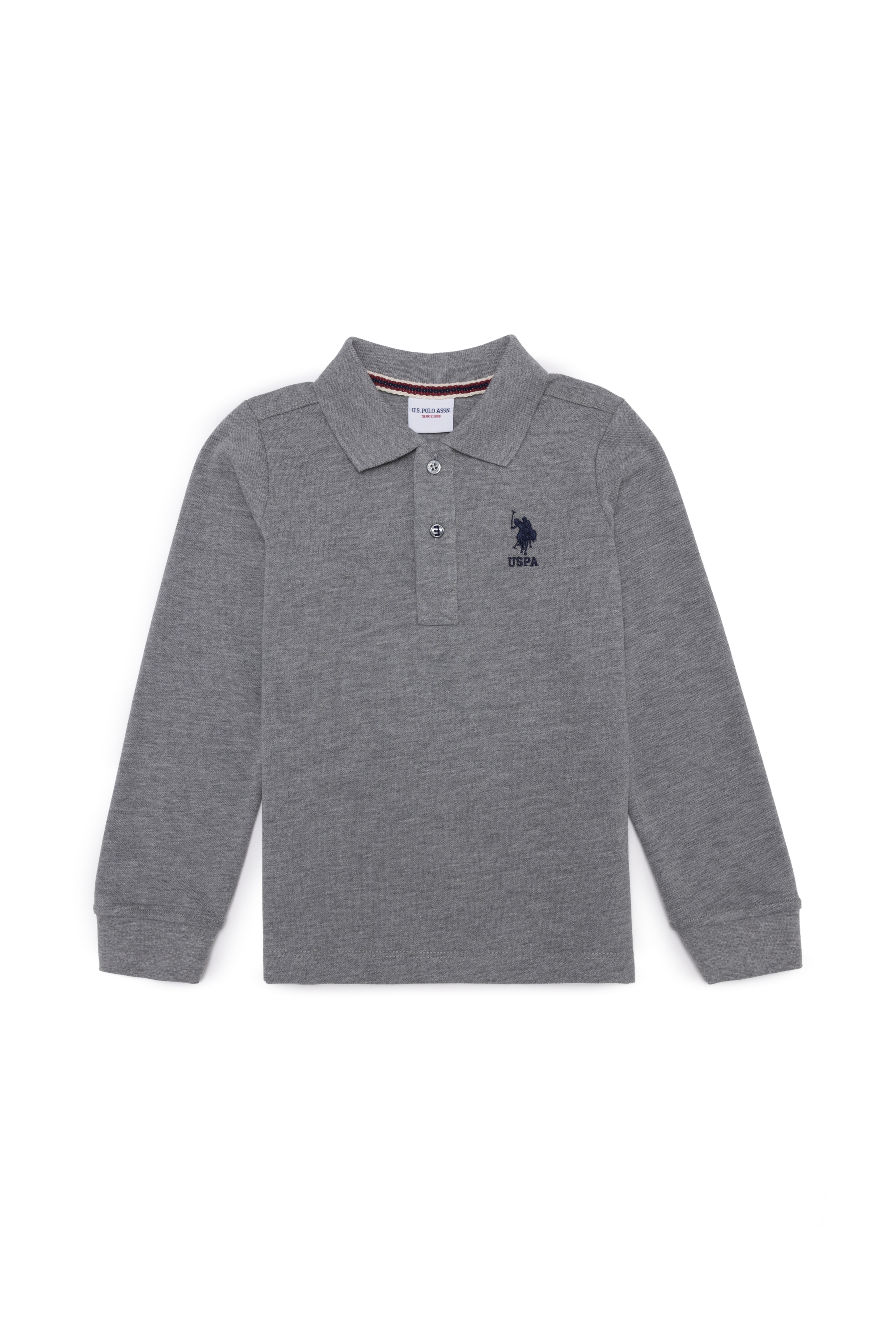 Erkek Çocuk Gri Melanj Basic Sweatshirt - Image 1