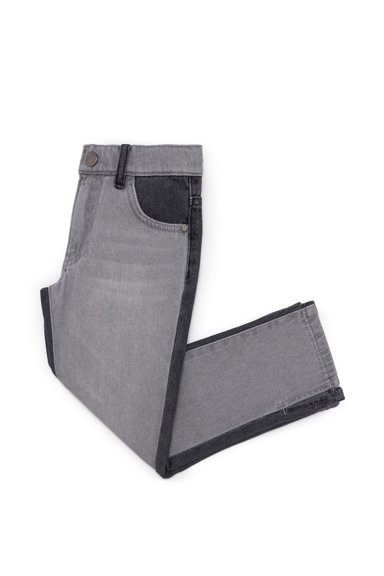 Kız Çocuk Gri Jean Pantolon