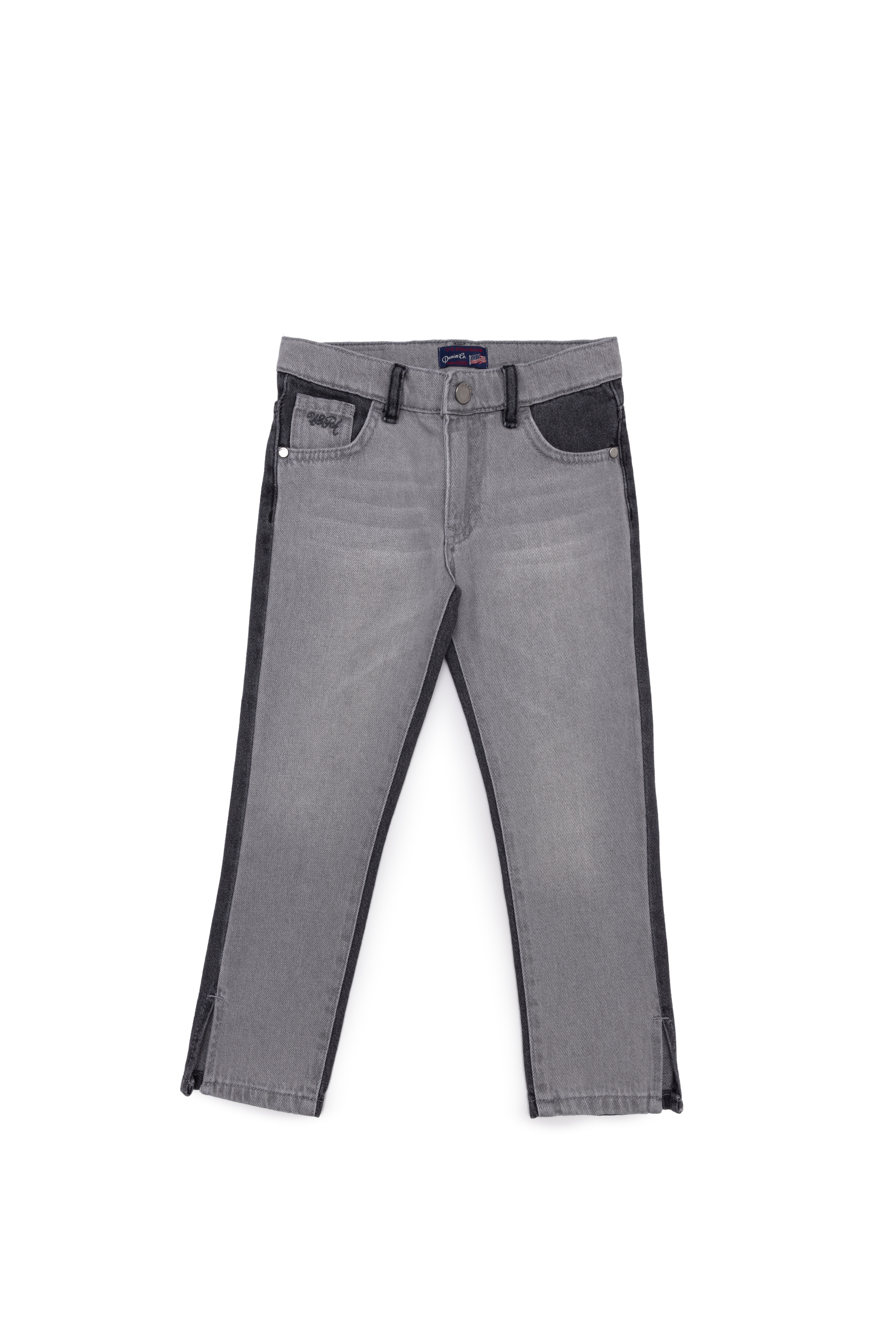 Kız Çocuk Gri Jean Pantolon - Image 2