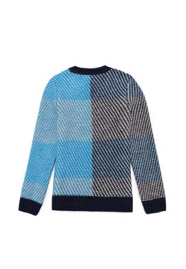 Erkek Çocuk Lacivert Bisiklet Yaka Triko Kazak - 50253321016