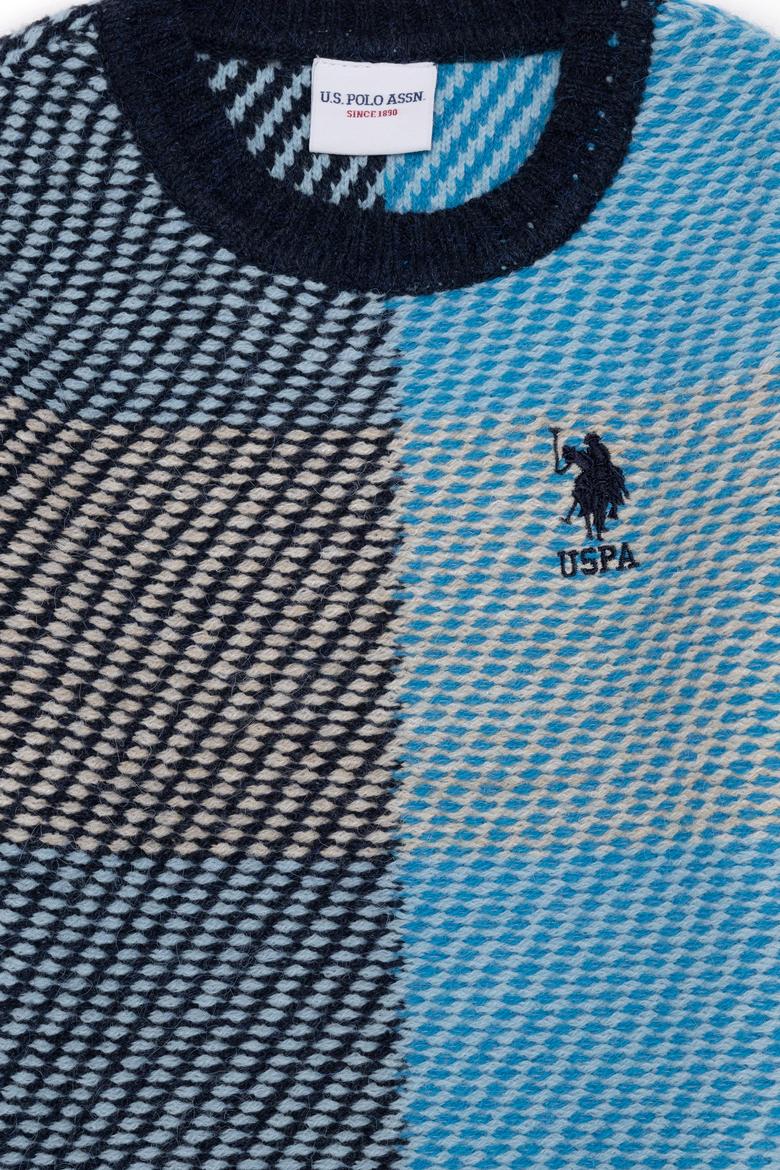 Erkek Çocuk Lacivert Bisiklet Yaka Triko Kazak - 50253321016