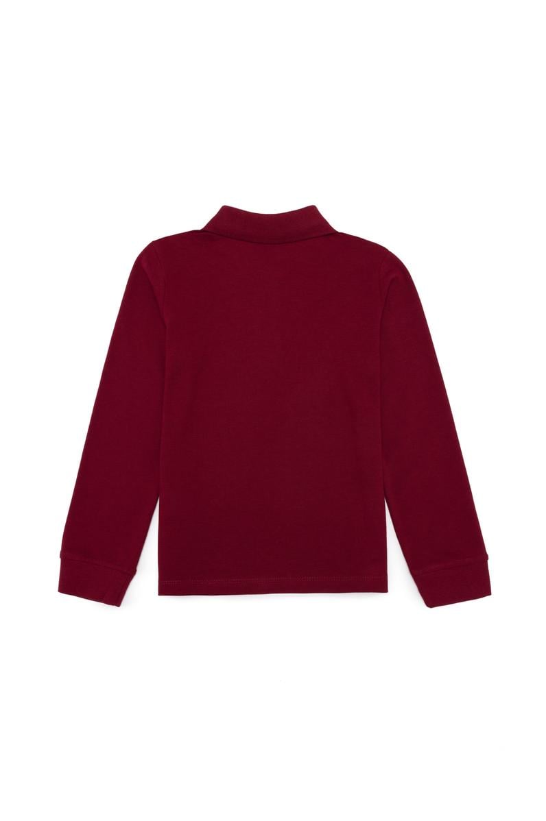 Erkek Çocuk Vişne Basic Sweatshirt