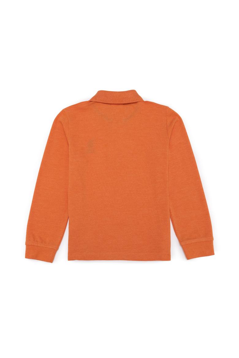 Erkek Çocuk Kiremit Melanj Basic Sweatshirt - 50253783098