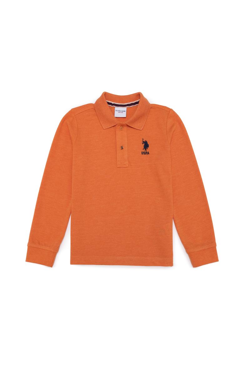 Erkek Çocuk Kiremit Melanj Basic Sweatshirt