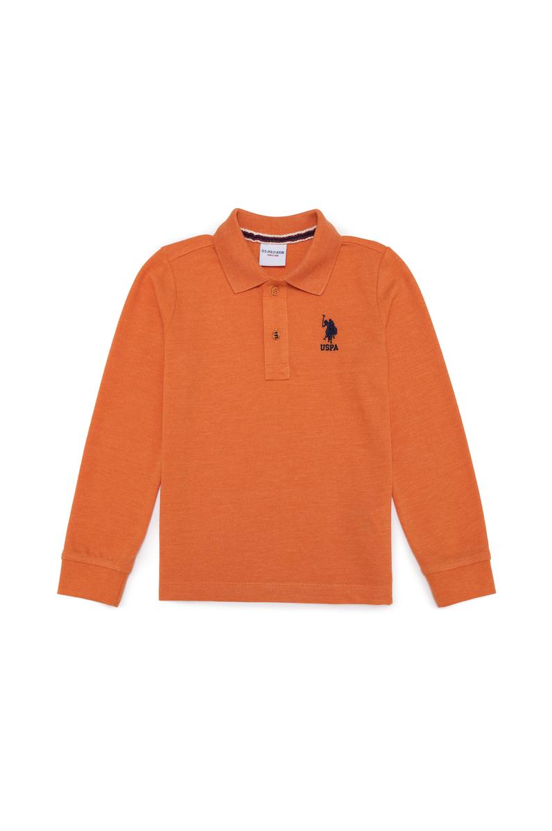 Erkek Çocuk Kiremit Melanj Basic Sweatshirt