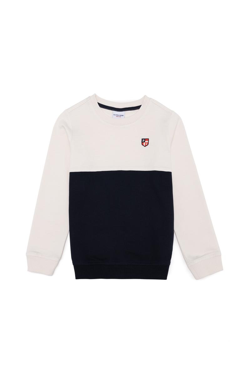 Erkek Çocuk Ekru Sweatshirt