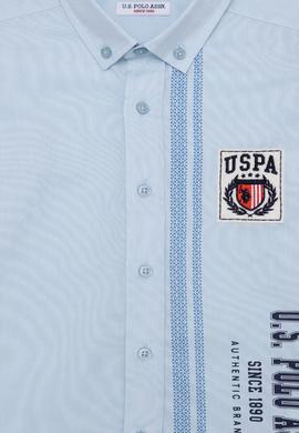 Erkek Çocuk Mavi Uzun Kollu Gömlek - 50255306012