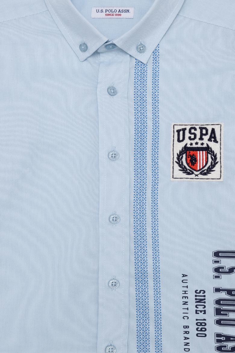 Erkek Çocuk Mavi Uzun Kollu Gömlek - 50255306012