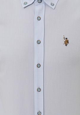 Erkek Açık Mavi Uzun Kollu Basic Gömlek - 50246368008