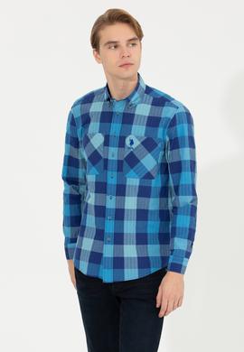 Erkek Kobalt Mavi Uzun Kollu Gömlek - 50253915005