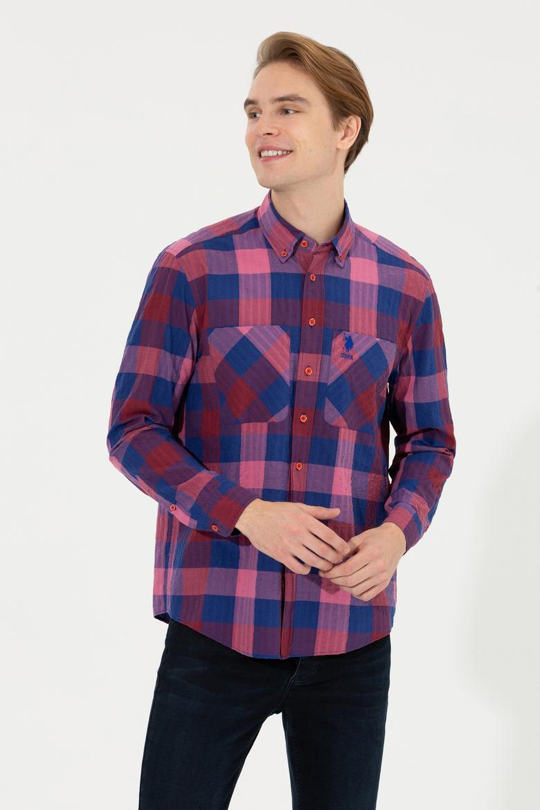 Erkek Kırmızı Uzun Kollu Gömlek - 50253915010