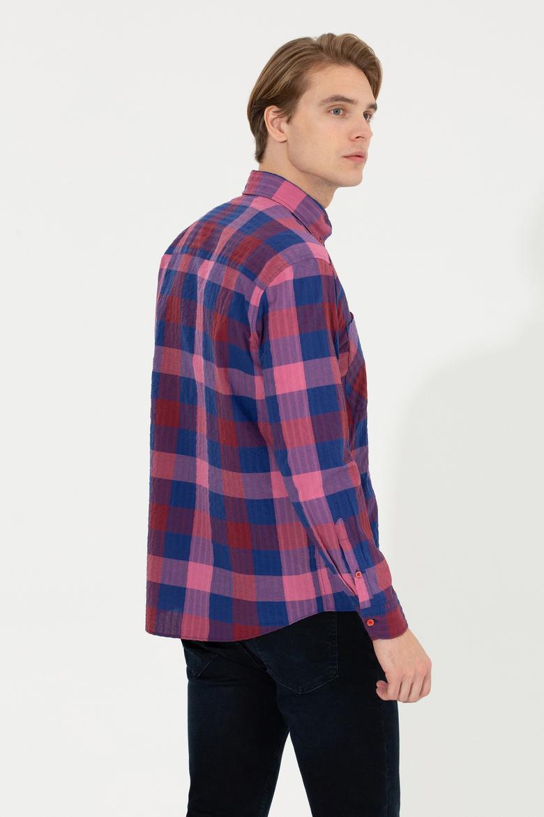 Erkek Kırmızı Uzun Kollu Gömlek - 50253915010