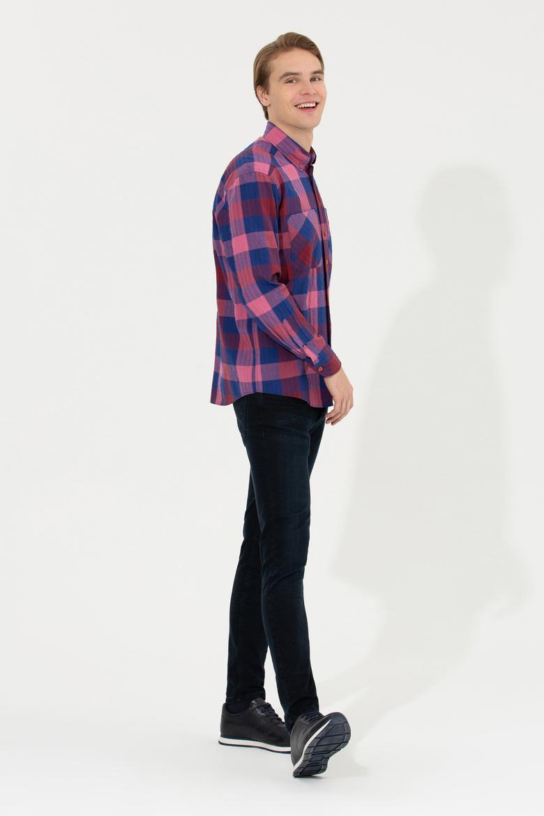 Erkek Kırmızı Uzun Kollu Gömlek - 50253915010