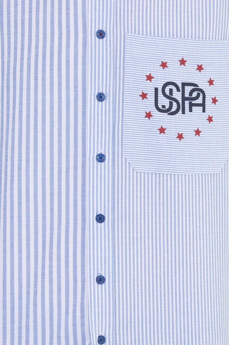 Erkek Mavi Uzun Kollu Gömlek