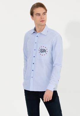 Erkek Mavi Uzun Kollu Gömlek - 50254114005