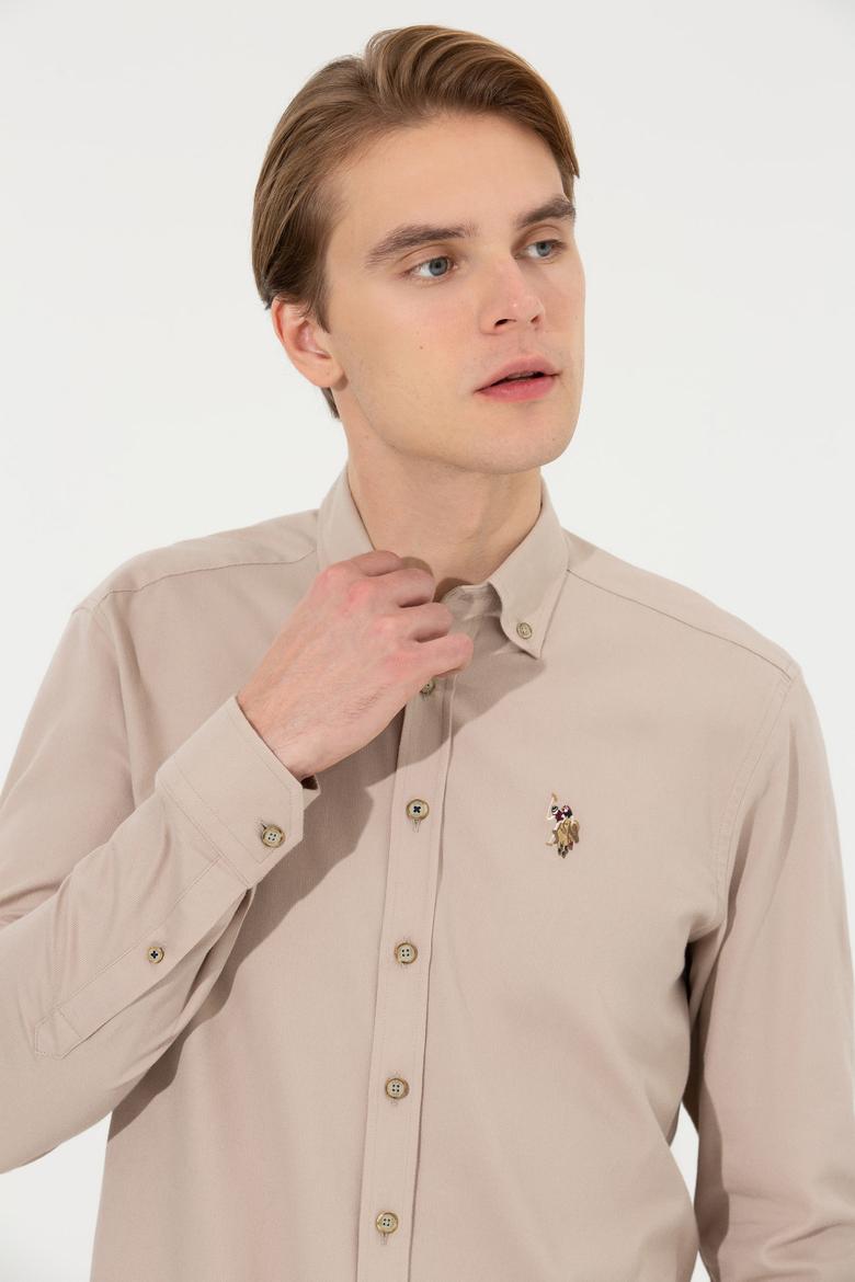 Erkek Taş Uzun Kollu Gömlek - 50256961021