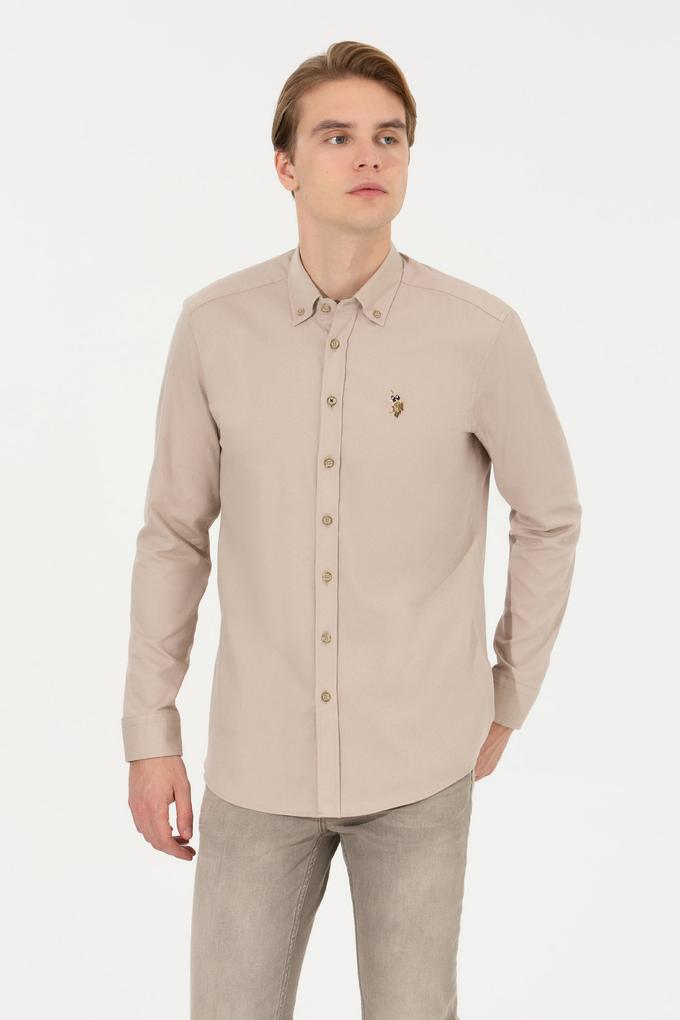 Erkek Taş Uzun Kollu Gömlek