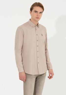 Erkek Taş Uzun Kollu Gömlek - 50256961021