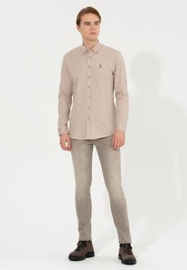 Erkek Taş Uzun Kollu Gömlek - 50256961021