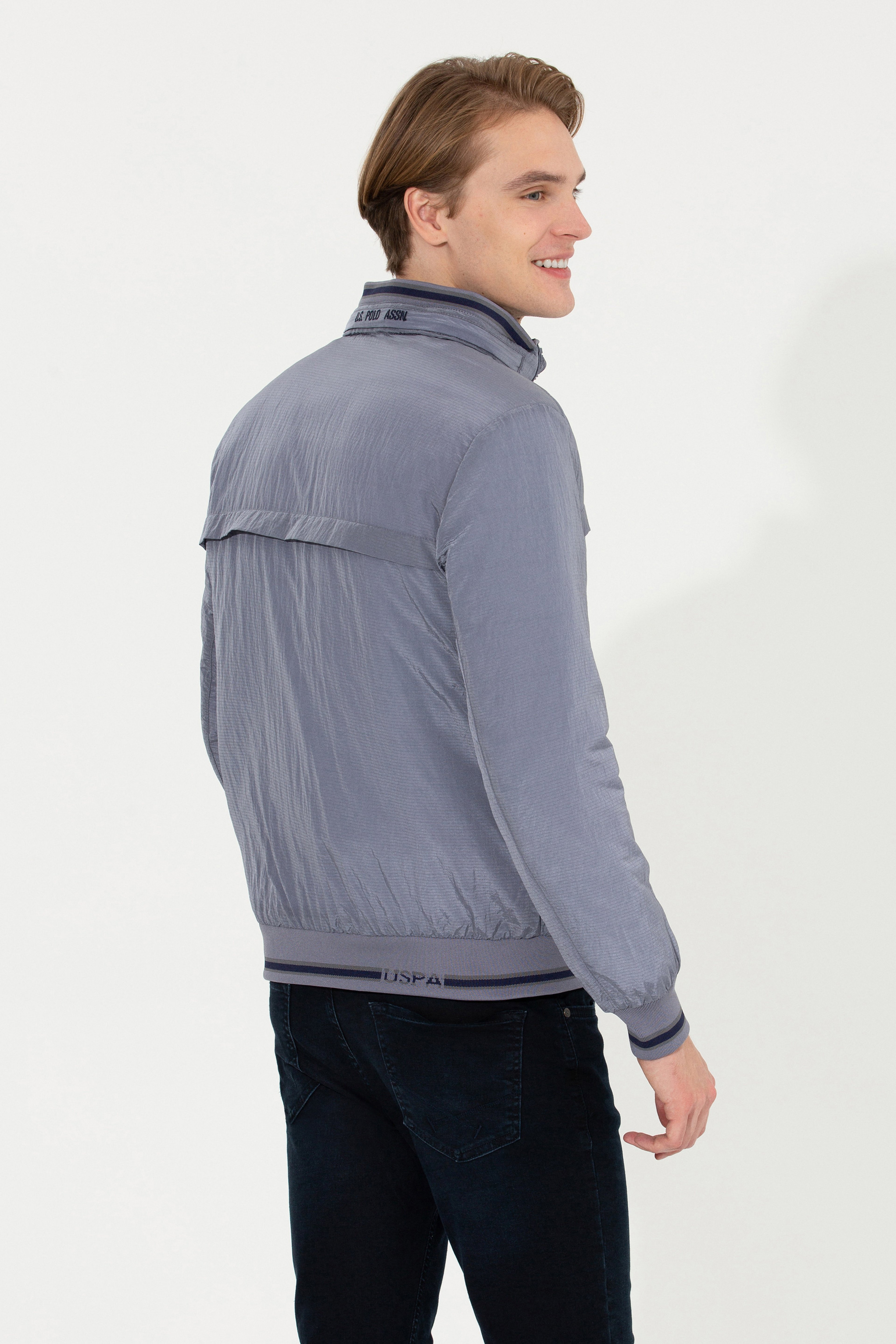 Erkek Gri Mont - Image 5