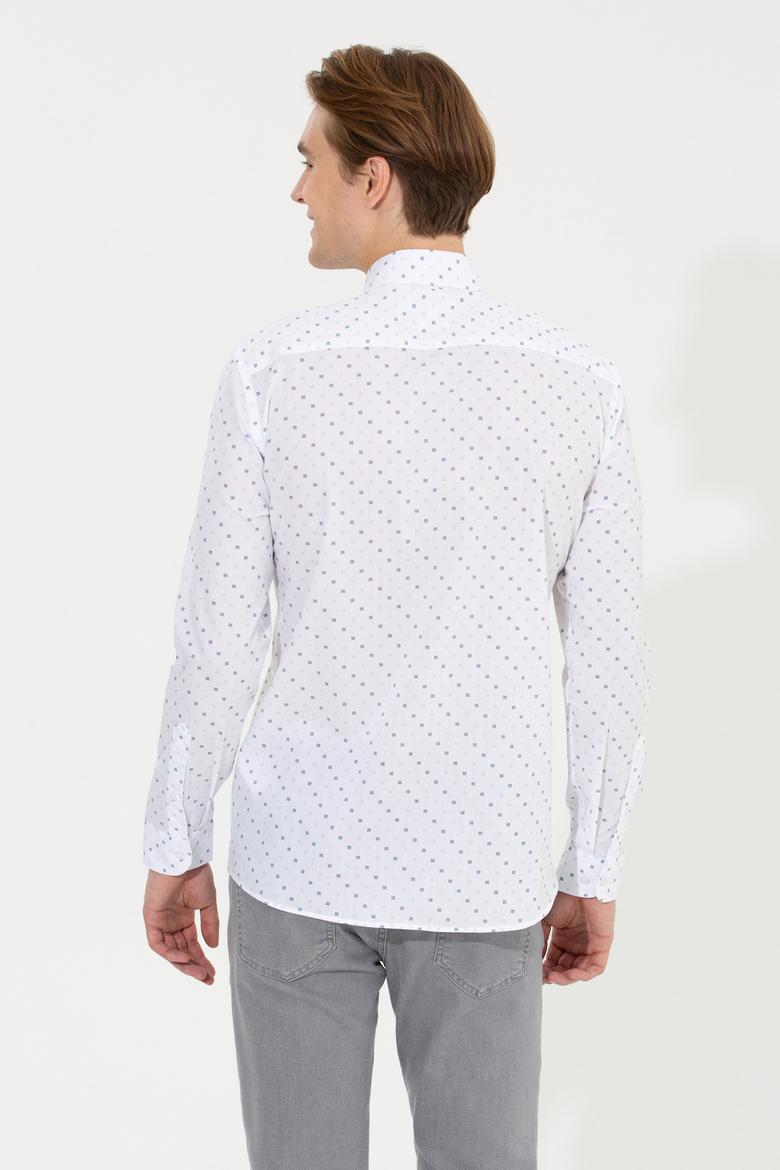 Erkek Beyaz Uzun Kollu Gömlek - 50252845004