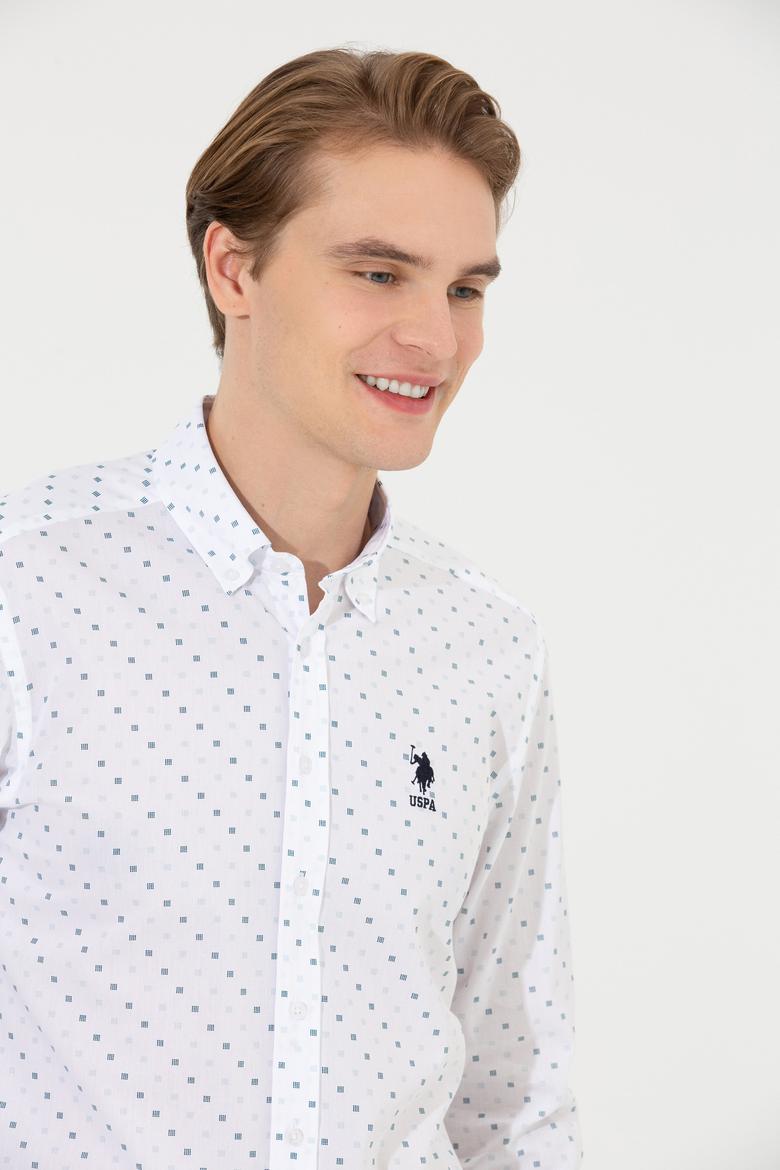 Erkek Beyaz Uzun Kollu Gömlek - 50252845004