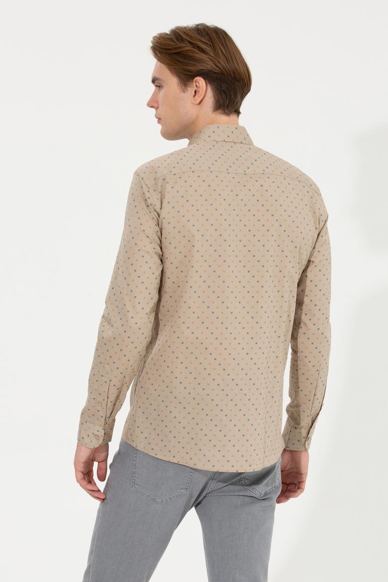 Erkek Taş Uzun Kollu Gömlek - 50252845014