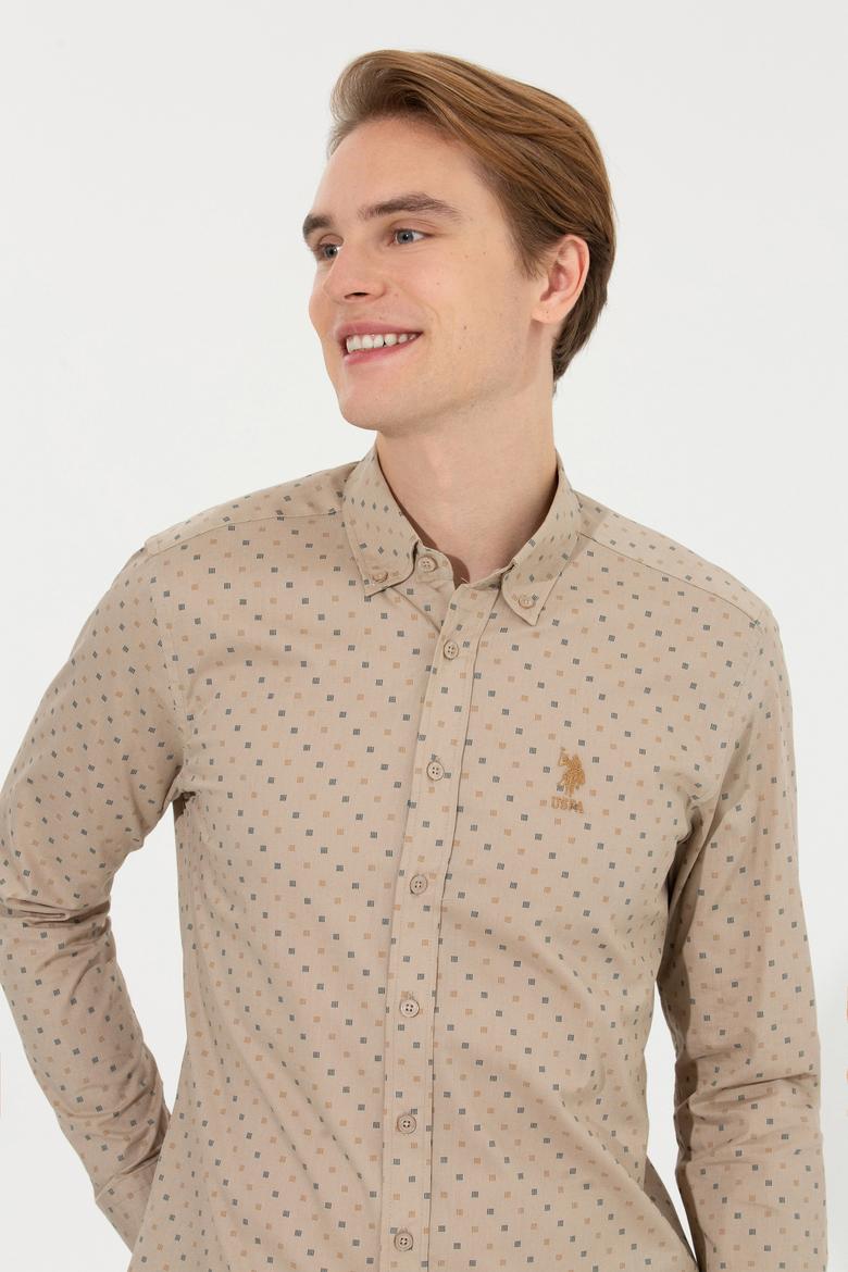 Erkek Taş Uzun Kollu Gömlek - 50252845014