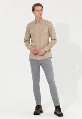 Erkek Taş Uzun Kollu Gömlek - 50252845014