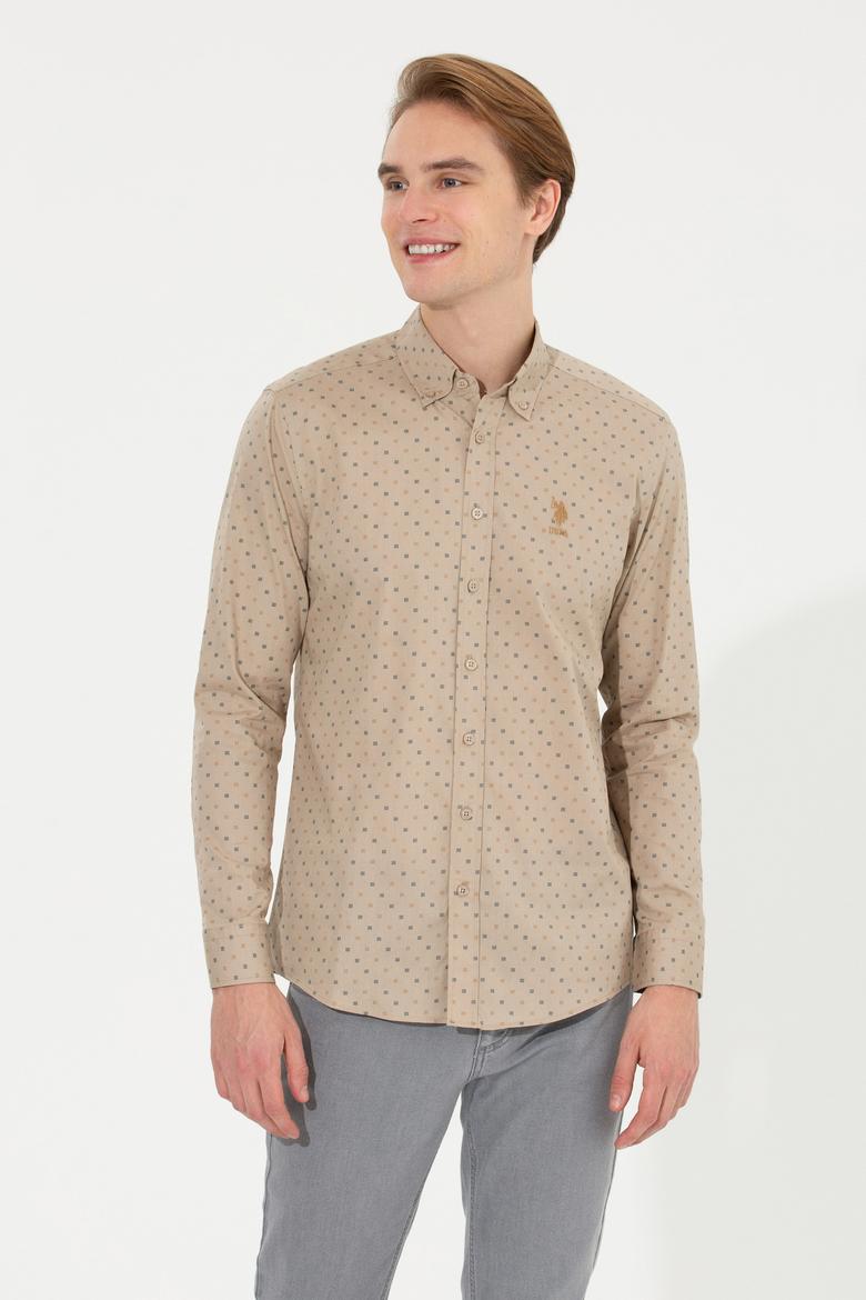 Erkek Taş Uzun Kollu Gömlek - 50252845014