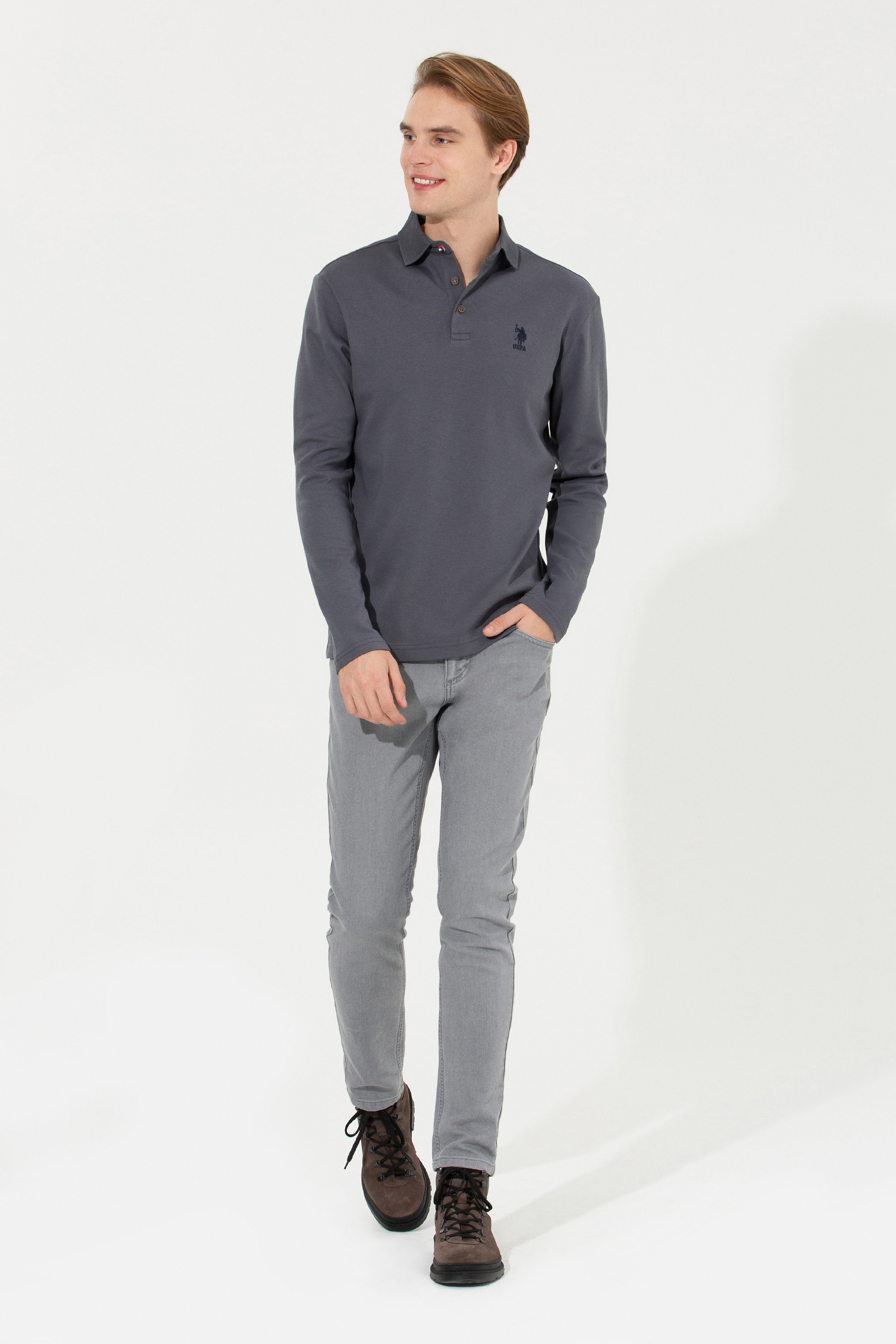 Erkek Antrasit Sweatshirt - Image 4