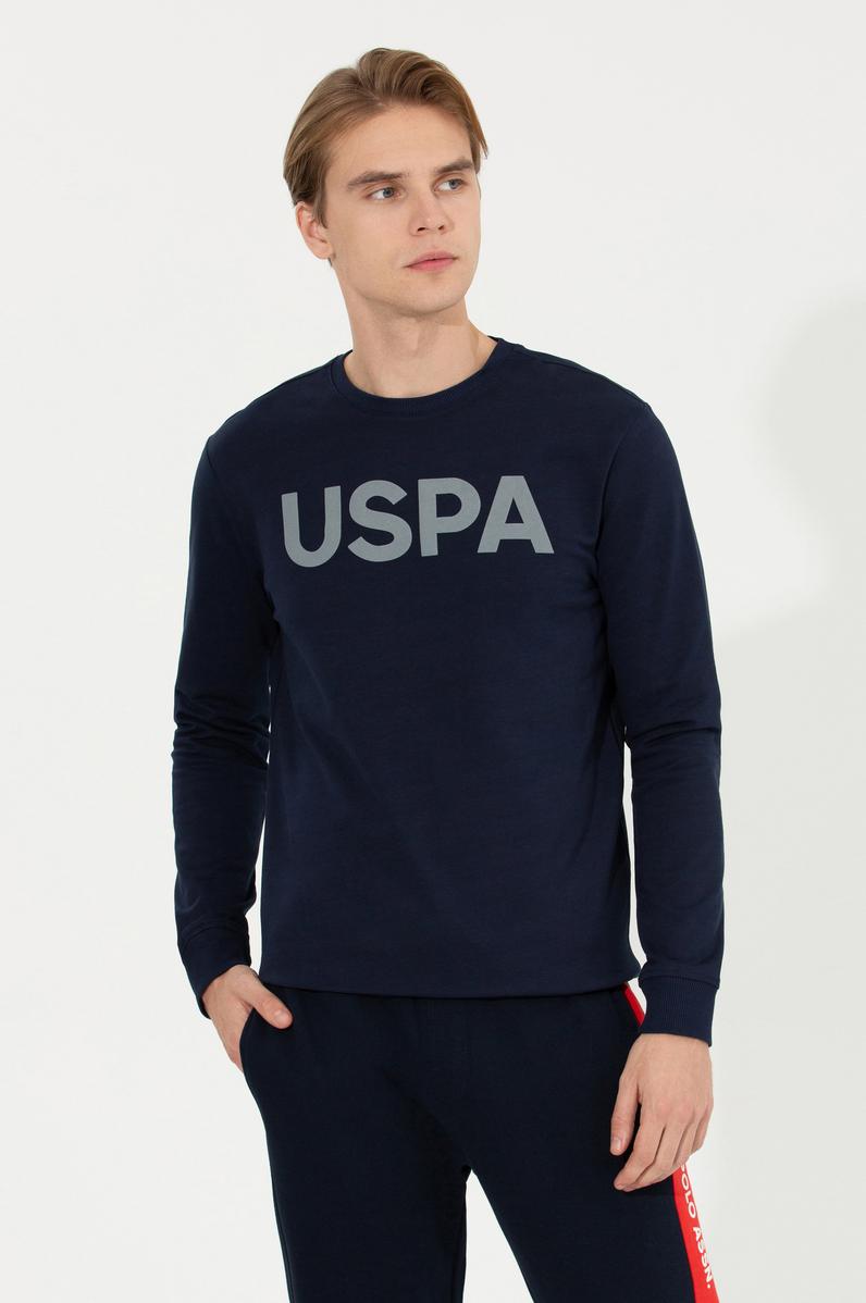 Erkek Lacivert Basic Sweatshirt