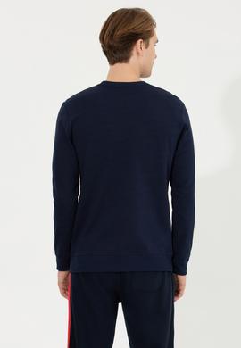 Erkek Lacivert Basic Sweatshirt - 50254504004