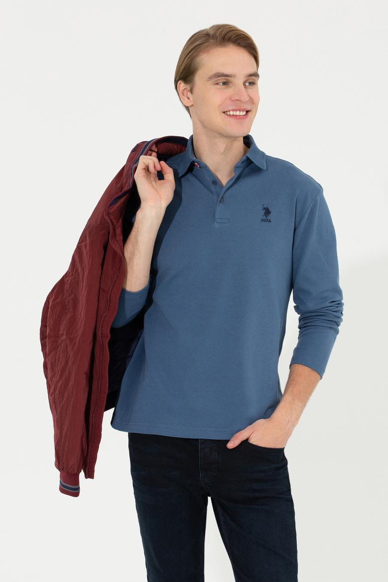 Erkek İndigo Sweatshirt