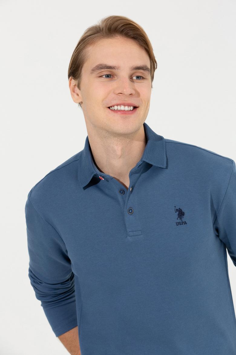 Erkek İndigo Sweatshirt - 50255104096