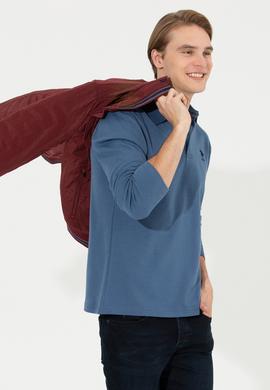 Erkek İndigo Sweatshirt - 50255104096