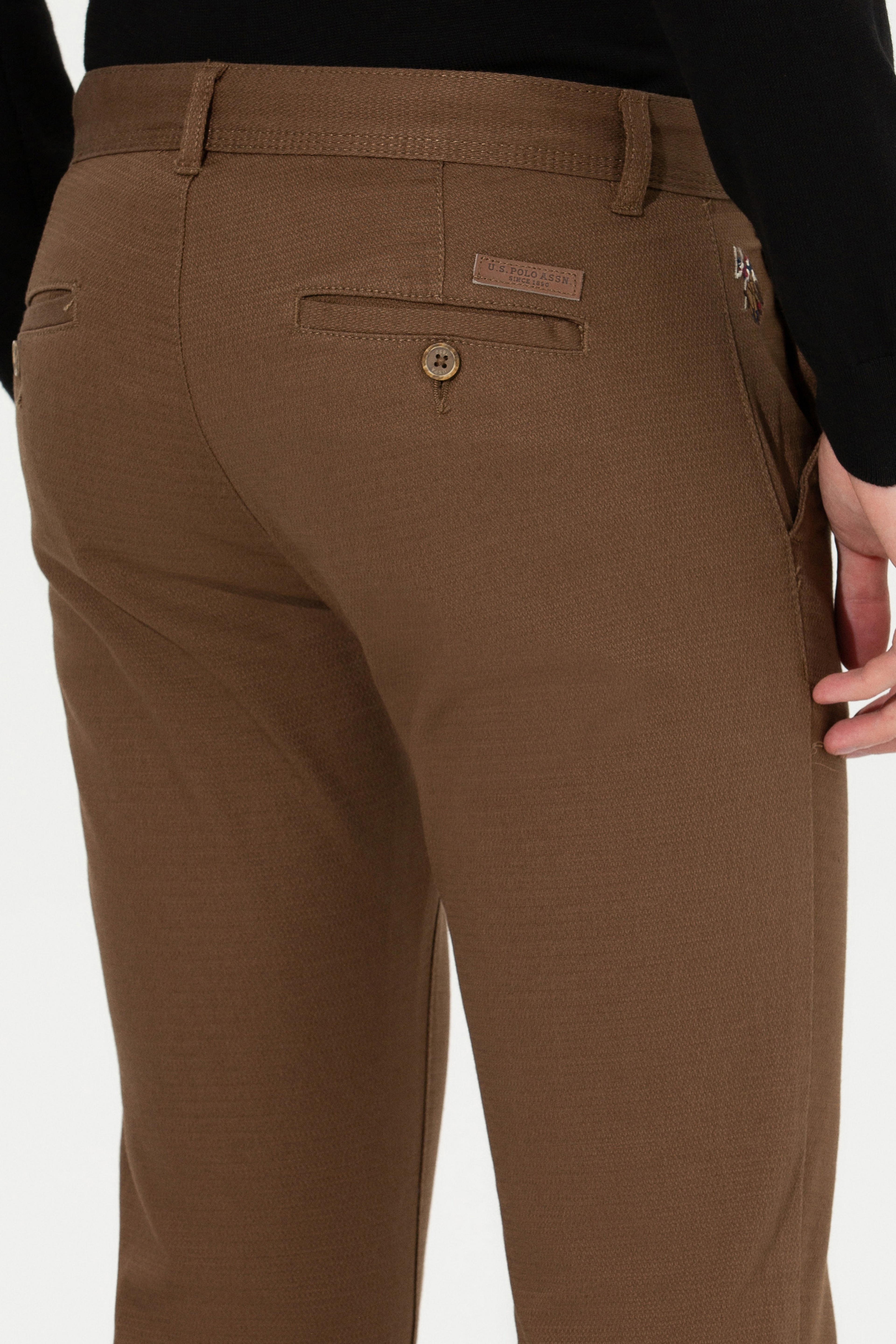 Erkek Slim Fit Coconut Kanvas Pantolon - Image 7