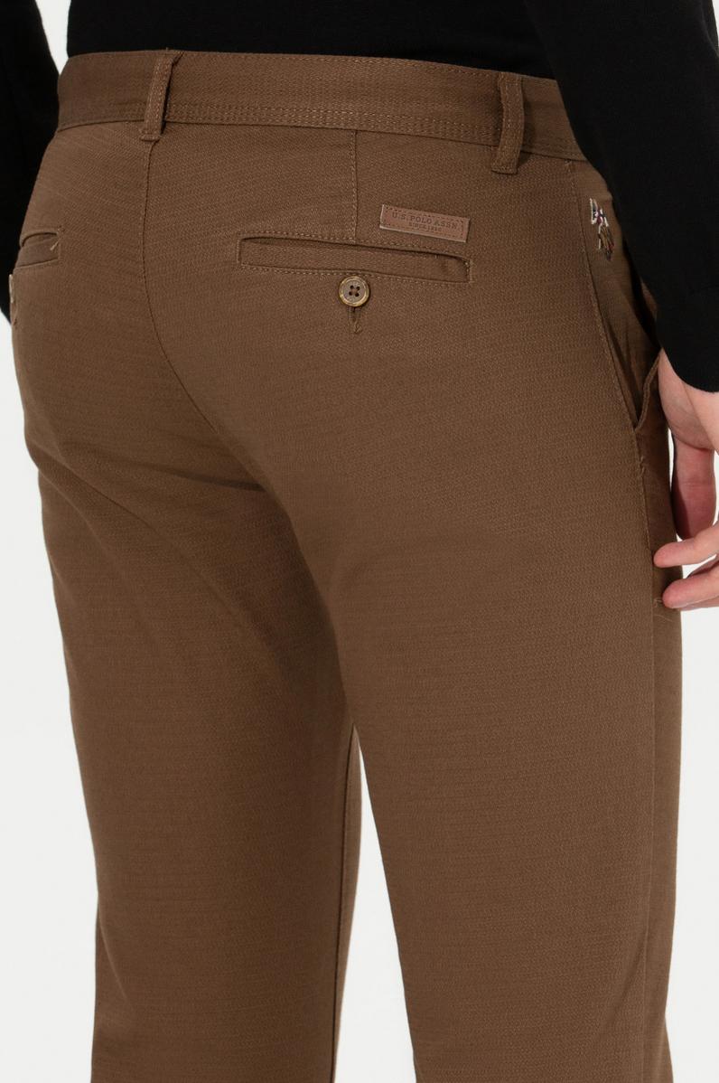 Erkek Slim Fit Coconut Kanvas Pantolon