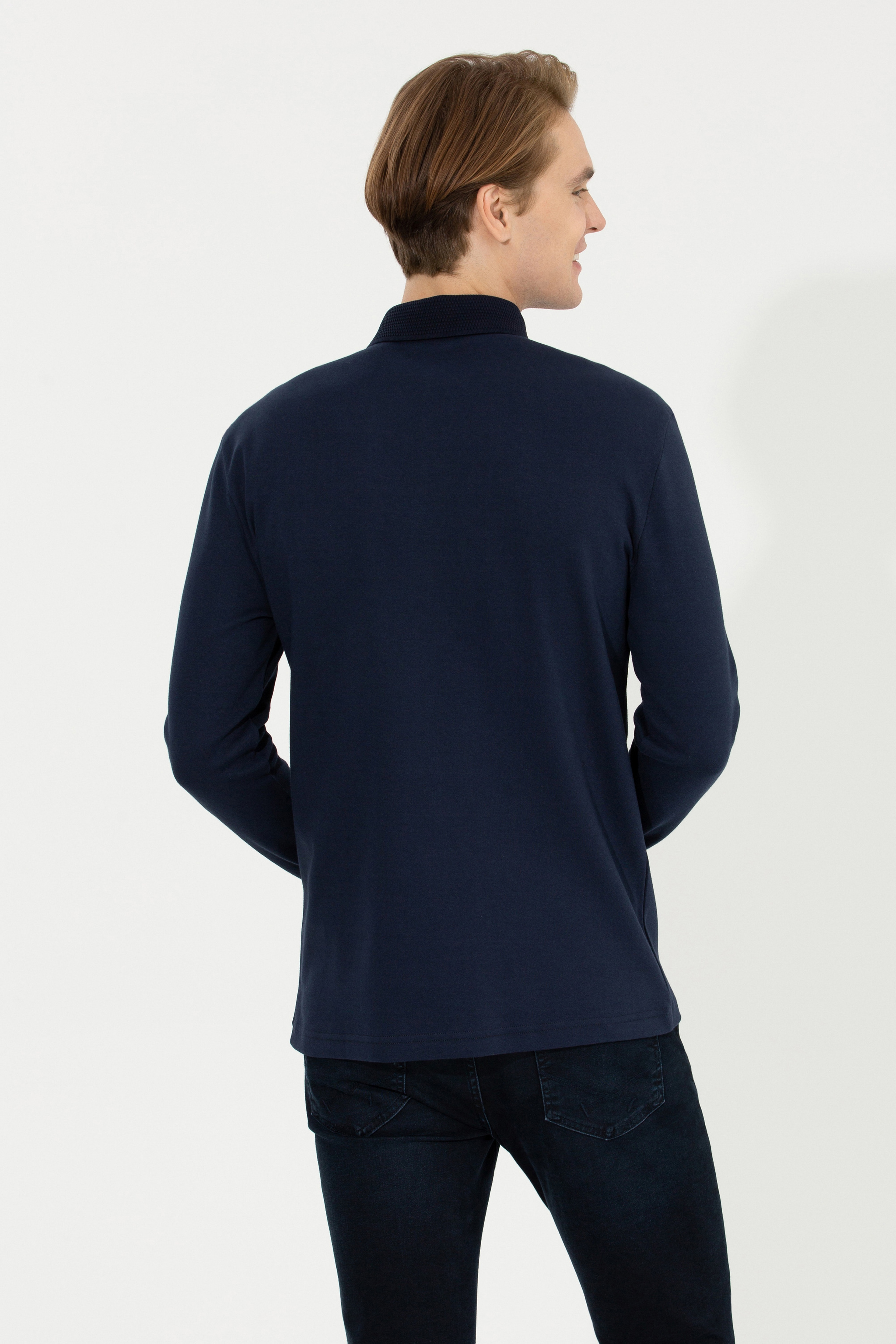 Erkek Lacivert Sweatshirt