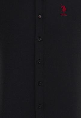 Erkek Siyah Uzun Kollu Basic Gömlek - 50253873017